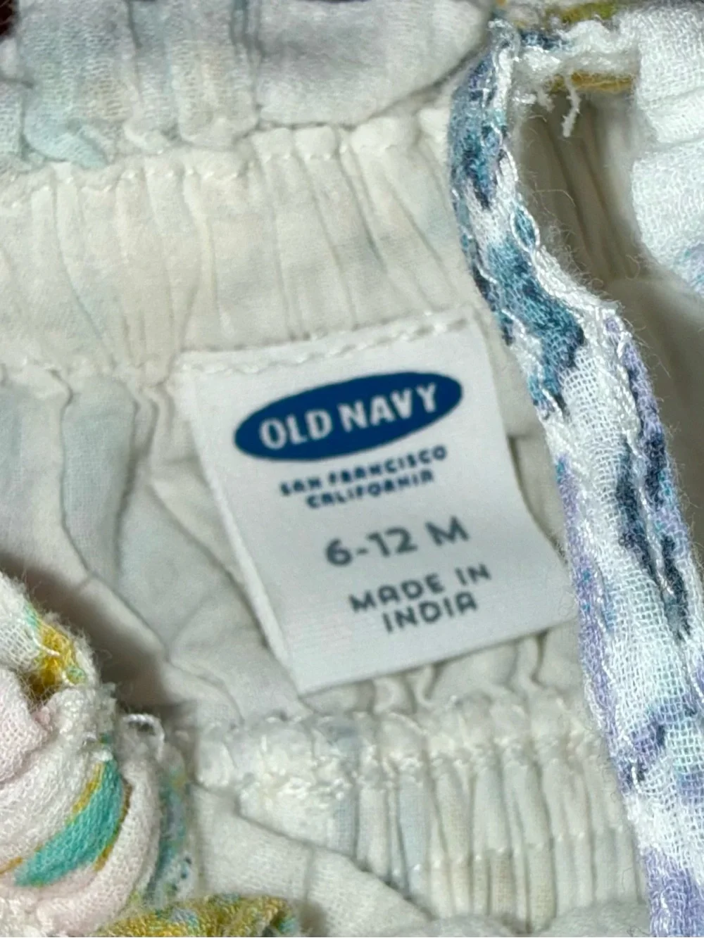 Old Navy Baby Girl Floral Romper | 6-12 Months | Summer One-Piece | EUC